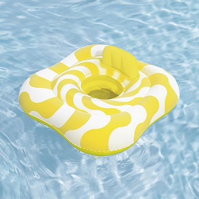 Bestway Swim Safe Comfort Plush Baby Float Inflatable with Diaper-Style Seat