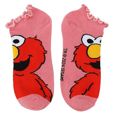 Women's 5-Pack Character Sesame Street Elmo, Big Bird, & Friends Ankle Socks