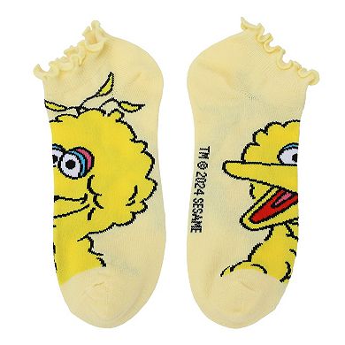 Women's 5-Pack Character Sesame Street Elmo, Big Bird, & Friends Ankle Socks