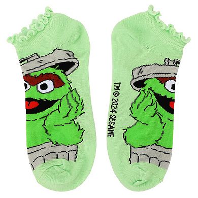 Women's 5-Pack Character Sesame Street Elmo, Big Bird, & Friends Ankle Socks
