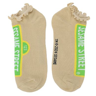 Women's 5-Pack Character Sesame Street Elmo, Big Bird, & Friends Ankle Socks