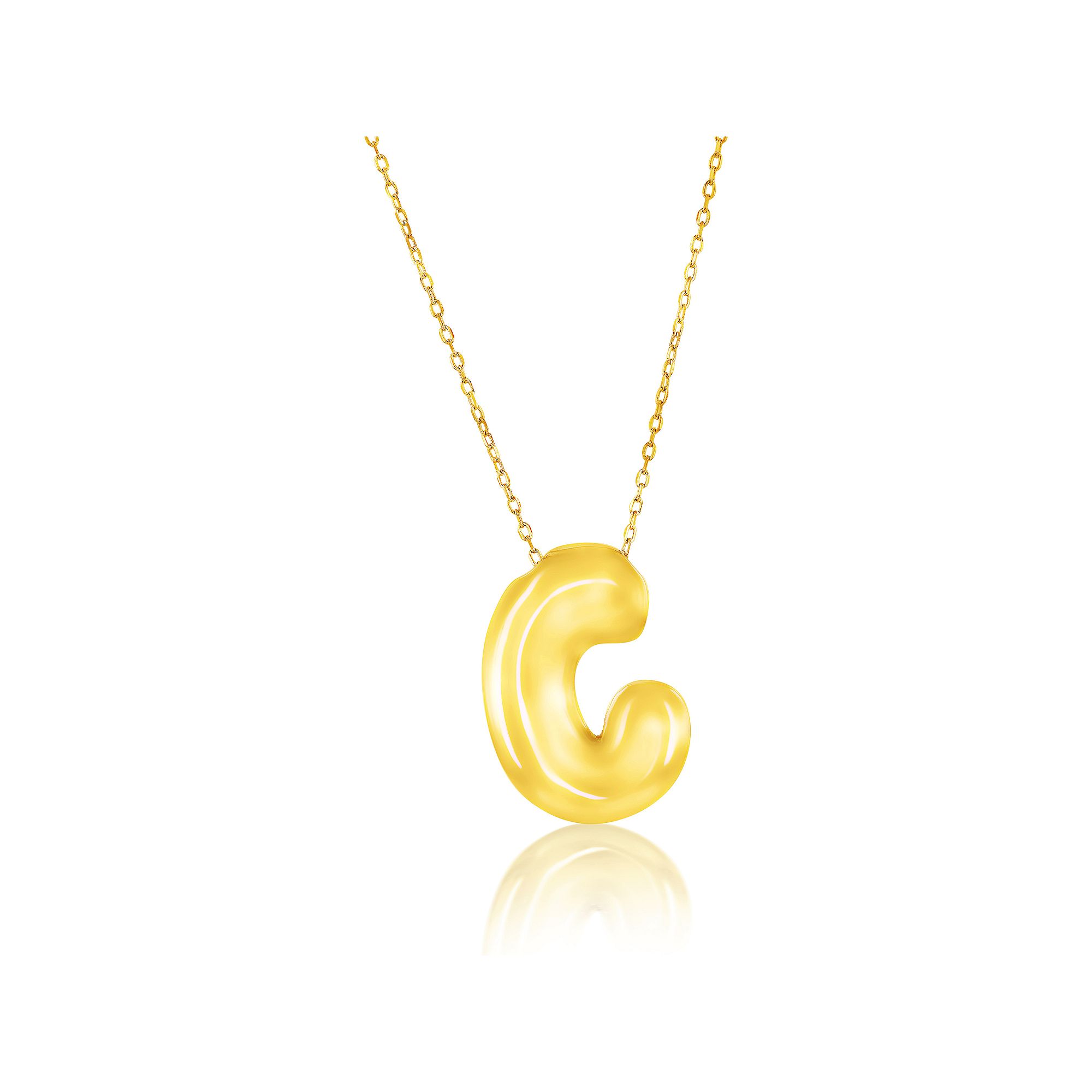 Argento Bella Sterling Silver Bubble Initial Necklace, Womens, Size: 16-1