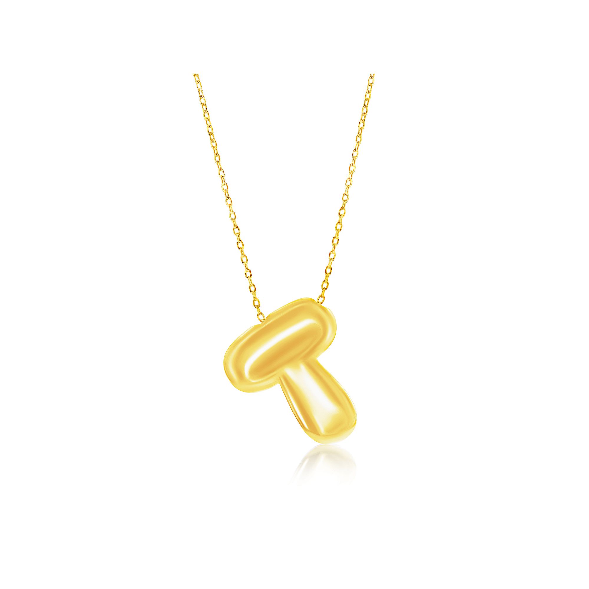 Argento Bella Sterling Silver Bubble Initial Necklace, Womens, Size: 16-1