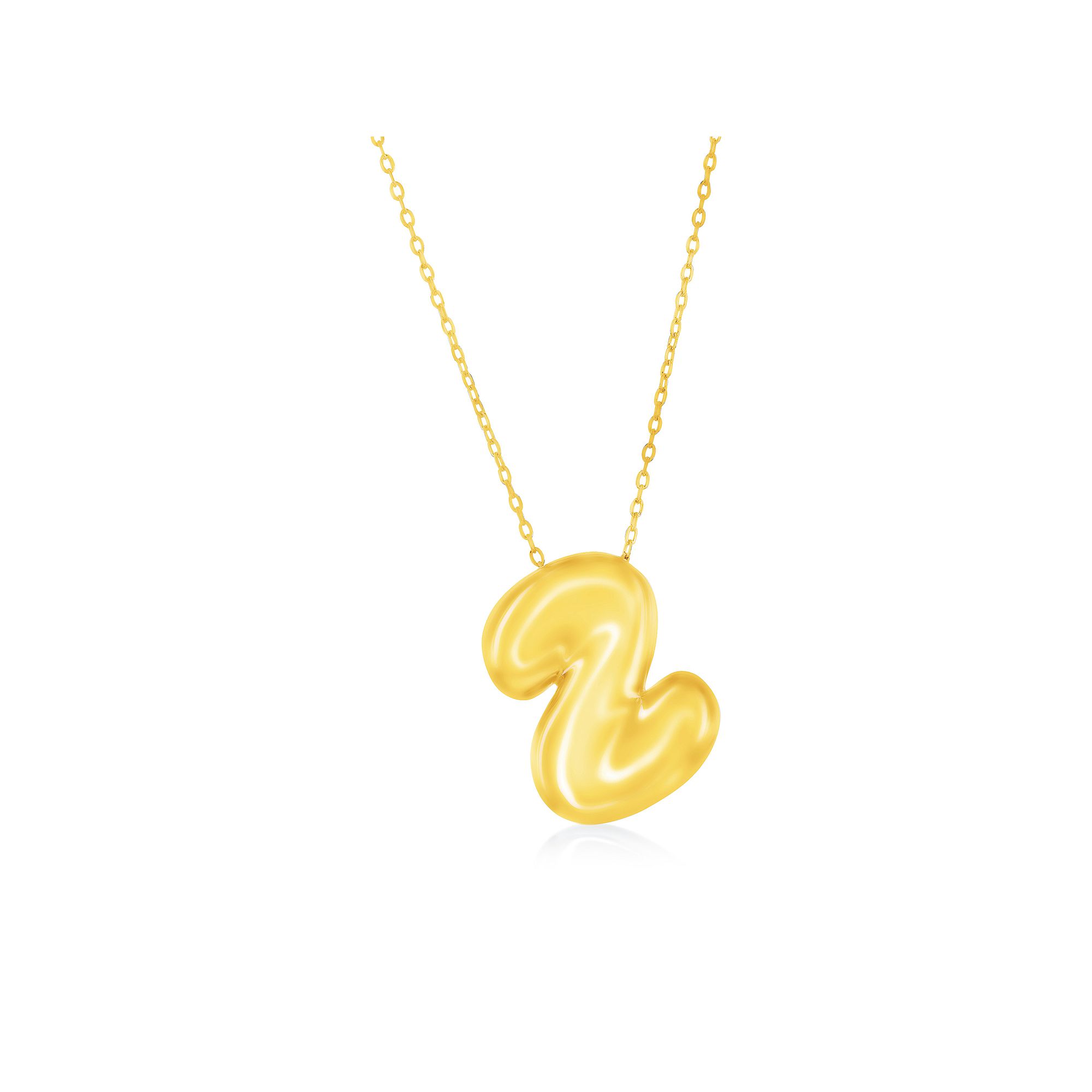 Argento Bella Sterling Silver Bubble Initial Necklace, Womens, Size: 16-1