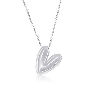 Argento Bella Sterling Silver Bubble Initial Necklace