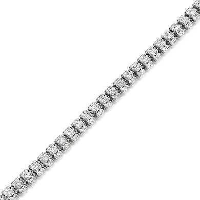Argento Bella Sterling Silver 5 mm Ice Chain Necklace