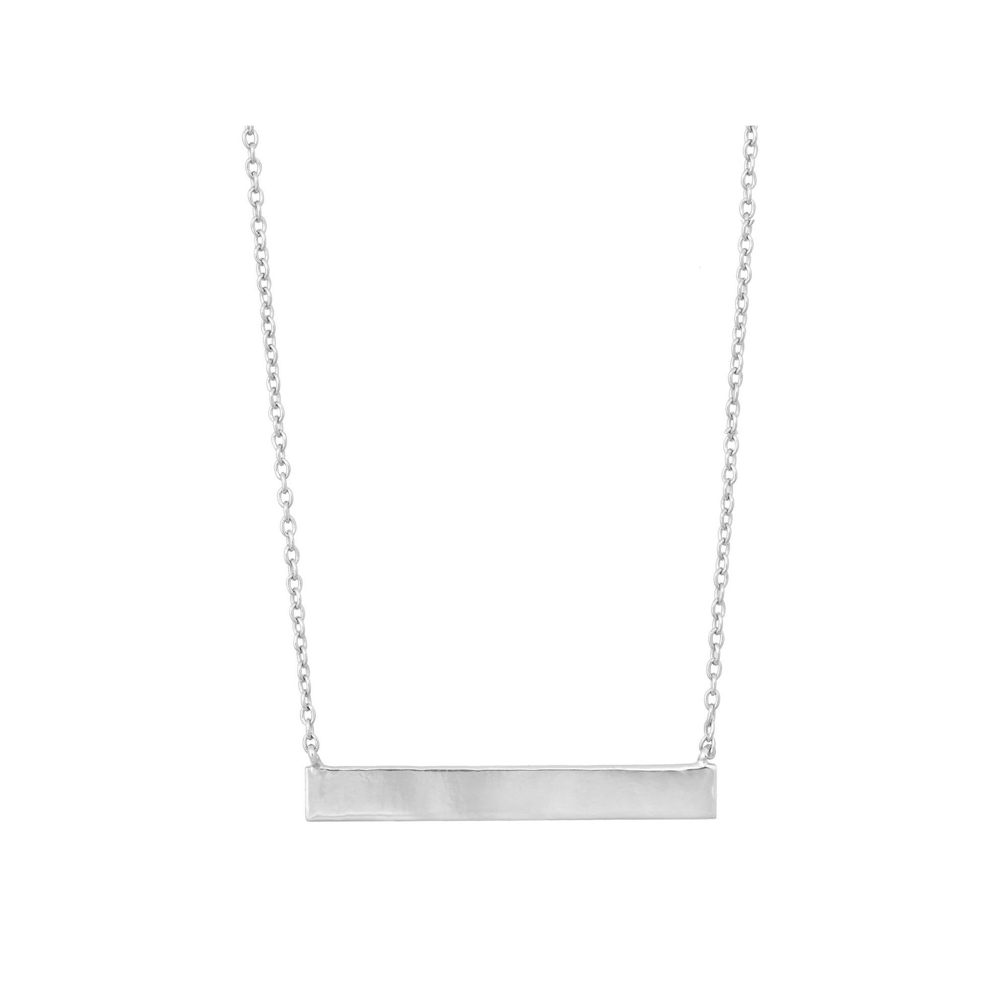 Argento Bella Sterling Silver Bar Necklace, Womens, Size: 16-18 ADJ