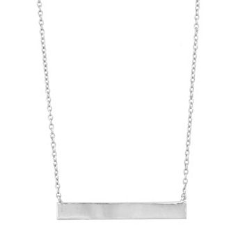 Argento Bella Sterling Silver Bar Necklace