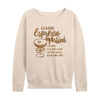 Women's Classic Espresso Martini French Terry Long Sleeve Tee