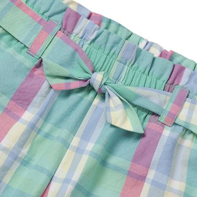 Girls 8-16 Lands' End Belted Woven Pull On Floral Shorts