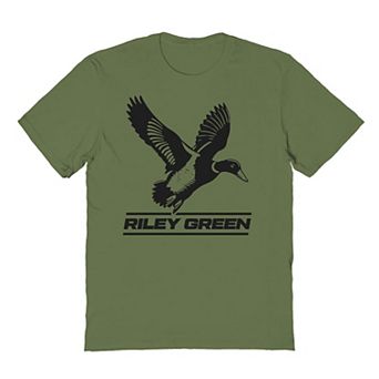 Men's Riley Green Duck Logo Graphic Graphic Tee