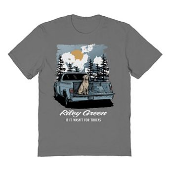 Men's Riley Green Truck Dog Graphic Tee
