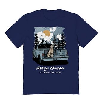 Men's Riley Green Truck Dog Graphic Tee