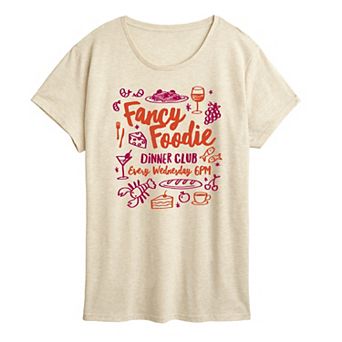 Women's Fancy Foodie Dinner Club Graphic Tee