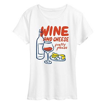Women's Wine & Cheese Graphic Tee