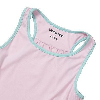 Girls 2-16 Lands' End Gathered Back Active Performance Tank Top