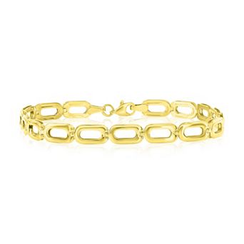 Divine Gold 14k Gold 5.5 mm Paperclip Bracelet
