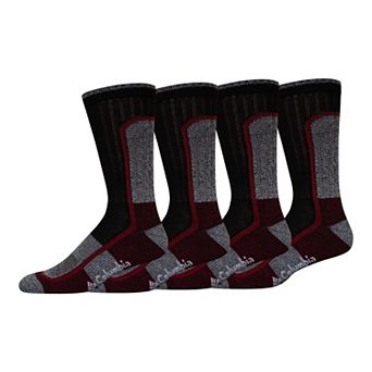 Men's Columbia Moisture Control Block Crew Socks 4 Pack