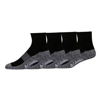 Men's Columbia Moisture Control Full Cushion Quarter Socks 4 Pack