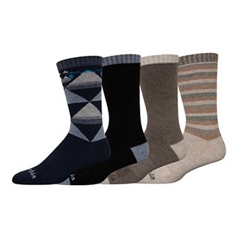 Men's Columbia Misty Mountain Wool Crew Socks 4 Pack