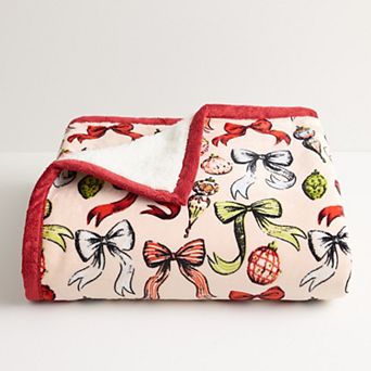 Cuddl Duds® Plush Sherpa Throw Blanket