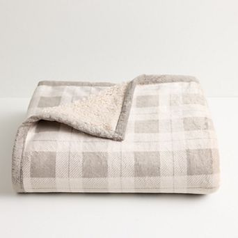 Cuddl Duds® Plush Sherpa Throw Blanket