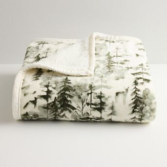 Cuddl Duds® Plush Sherpa Throw Blanket