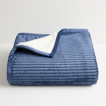 Cuddl Duds® Solid Sherpa Throw Blanket