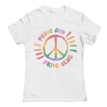 Junior's Grayson Threads The Label Peace And Pride Club Pride Graphic Tee