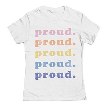 Junior's Grayson Threads The Label Proud x5 Pride Graphic Tee