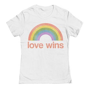 Junior's Grayson Threads The Label Love Wins Pride Graphic Tee