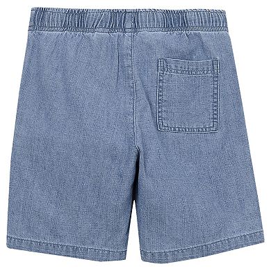 Boys 2-20 Lands' End Pull On Chambray Elastic Waist Shorts