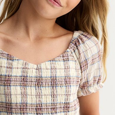 Girls 4-20 eyeshadow Tiered Printed Dress