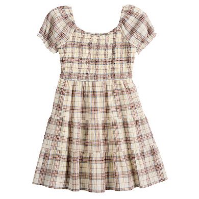 Girls 4-20 eyeshadow Tiered Printed Dress