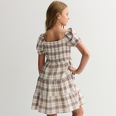 Girls 4-20 eyeshadow Tiered Printed Dress