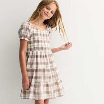 Girls 4-20 eyeshadow Tiered Printed Dress