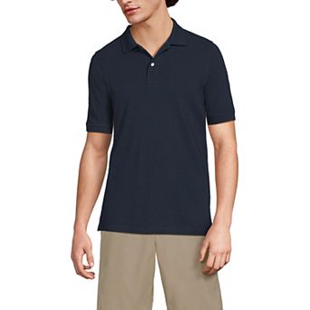 Men's Lands' End Short Sleeve Mesh Polo Shirt