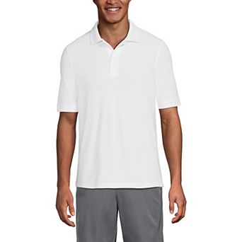 Men's Lands' End Short Sleeve Mesh Polo Shirt