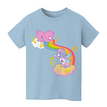 Kids 8-20 Best Friend And Cheer Bear Rainbow Graphic Tee