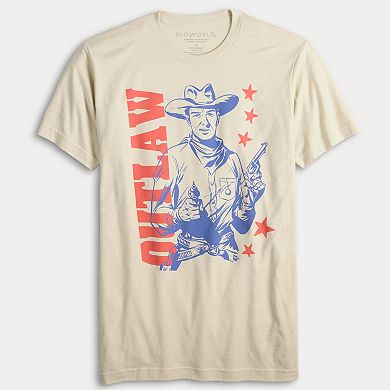 Men's Outlaw Cowboy Oversized Graphic Tee