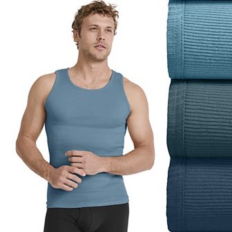Big & Tall Jockey® Cotton 3 pk A-Shirt Tank Tops