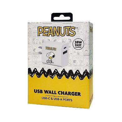Peanuts USB Wall Charger – Snoopy Design