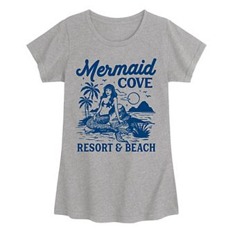 Girls 7-16 Mermaid Cove Resort & Beach Graphic Tee