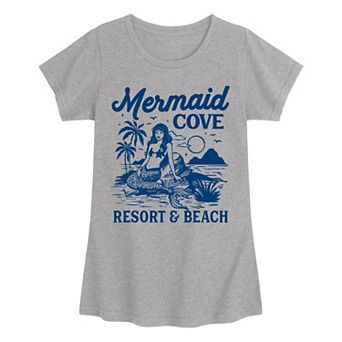 Girls 7-16 Mermaid Cove Resort & Beach Graphic Tee