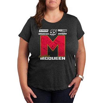 Plus Size Disney / Pixar's Cars Lightning McQueen Graphic Tee
