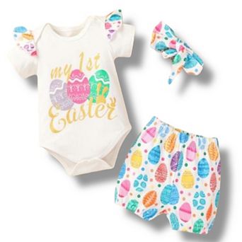 Baby Toddler Girls Casual Easter Outfit Set