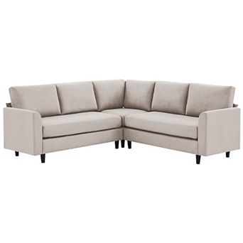 Ice Velvet Sectional Sofa - 5 Seats