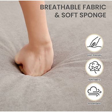 Ice Velvet Sectional Sofa - 7 Seats