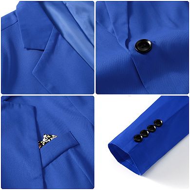 Men's Slim-Fit Single-Button Blazer - Casual Business Sport Coat for Everyday Versatility