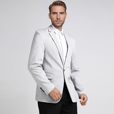 Men's Tailored 1-Button Blazer - Slim Fit for Wedding & Office